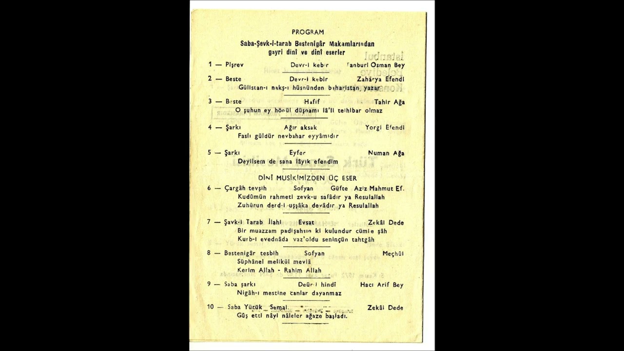 Reşit Çağın Arşivi 1114 - İ.B.K. İcra Heyeti : Ramazan Konseri-1