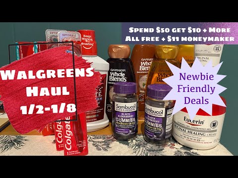 WALGREENS HAUL 1/2-1/8 ALL FREE + $11 MONEYMAKER | NEWBIE FRIENDLY DEALS