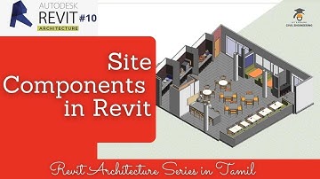 Revit Tutorial #10 | Site components in Revit Architecture in Tamil #Let