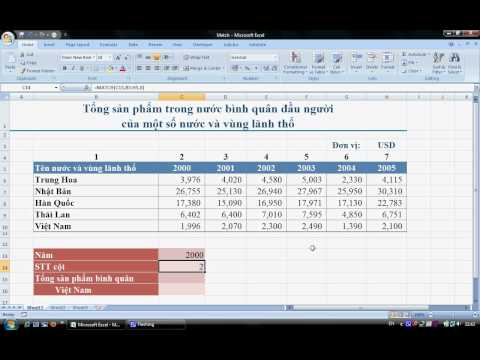 Video Excel - Kết hợp hàm Vlookup và hàm Match để tìm kiếm... - youtube