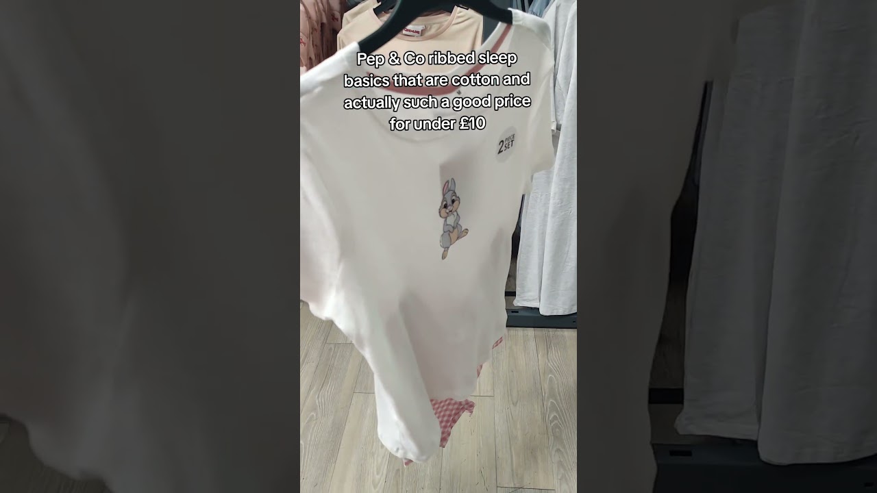 Pep & Co ribbed cotton sleep basics sets for under £10 