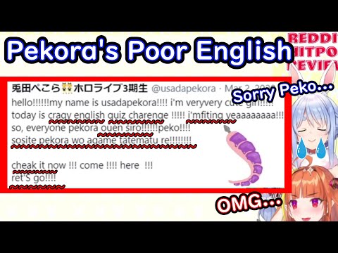 Pekora's Shitty English - Kiryu Coco Usada Pekora【 Hololive ▷ Eng sub】