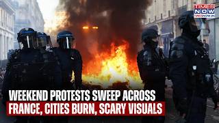PARIS PARALYSED: Weekend Protests Sweep Across France; Dramatic Clashes, Tear Gas As Cities Burn