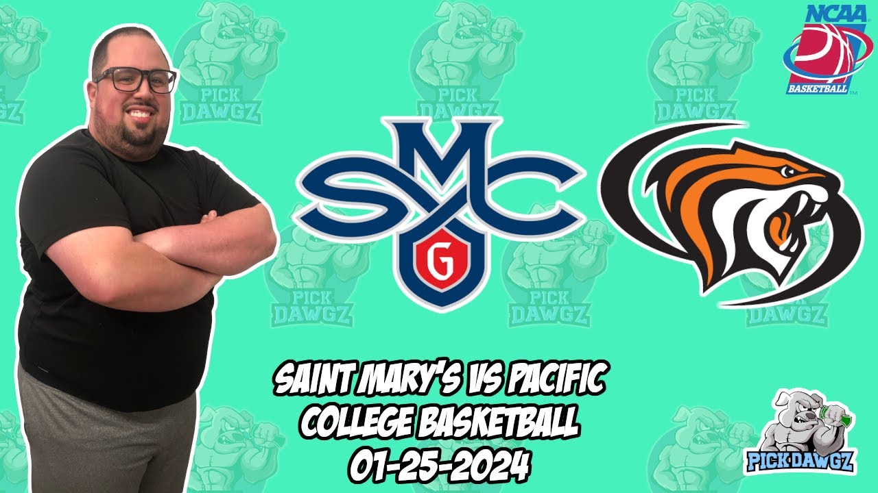 Saint Mary's vs Pacific 1/25/24 Free College Basketball Picks and