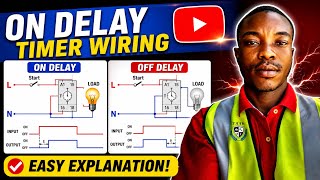 On Delay and Off Delay Timer Wiring Diagram Explained | Electrical Control Circuit Tutorial