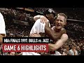 Throwback NBA Finals 1997. Chicago Bulls vs Utah Jazz  Game 6 Highlights Jordan 39 pts HD