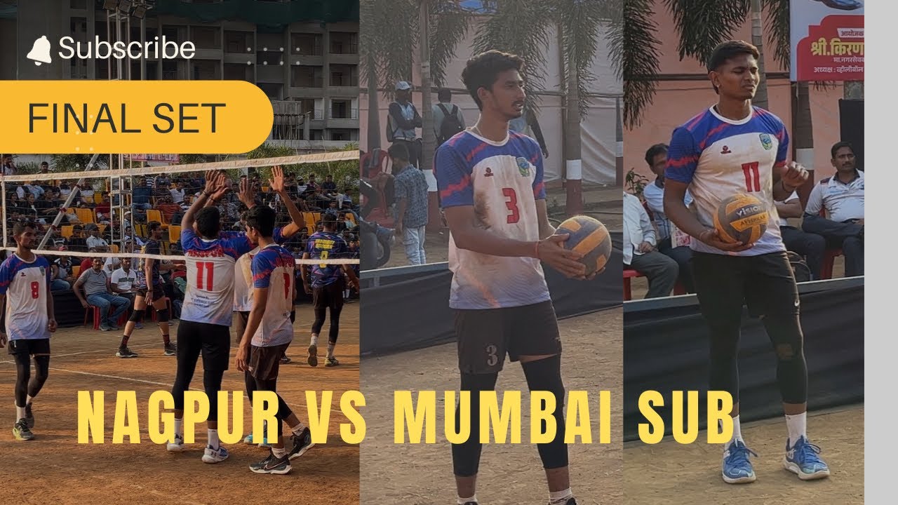 Nagpur vs mumbai sub volleyball match Senior state volleyball