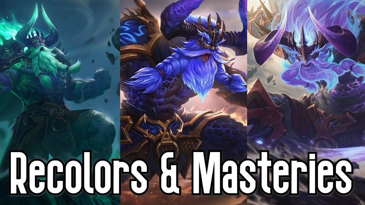 SMITE: Skin Showcase - Surtr Recolors & Masteries