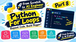 Details Python For Loops Explained in Hinglish | Part 8 | From Scratch to AI Engineer Guide