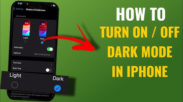 How To Enable / Disable Dark Mode In Apple Iphone | English