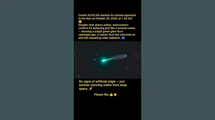 Comet 3I/ATLAS Near the Sun — No Anomalies Detected! ☄️✨