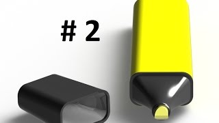 SolidWorks Tutorials| modeling of marker pen Part #2