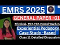 Experiential pedagogy & Case Study Base | imp questions for EMRS 2025 | Class 11 | #emrs #tgt #pyq