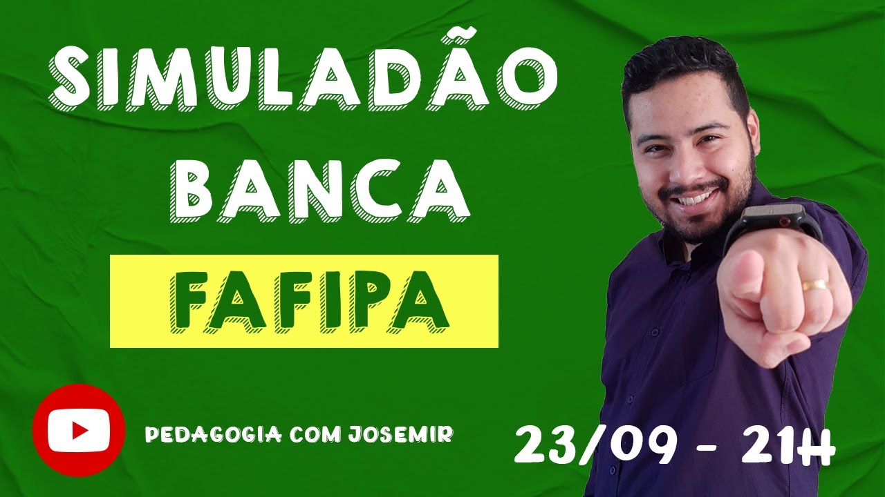 SIMULADÃO BANCA FAFIPA - PEDAGOGIA PARA CONCURSOS