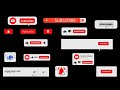 Top 10 Free Subscribe Buttons with Black Screen 🎥