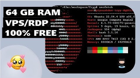 Get 64gb ram vps/rdp unlimited 100% free || Deadlox ||