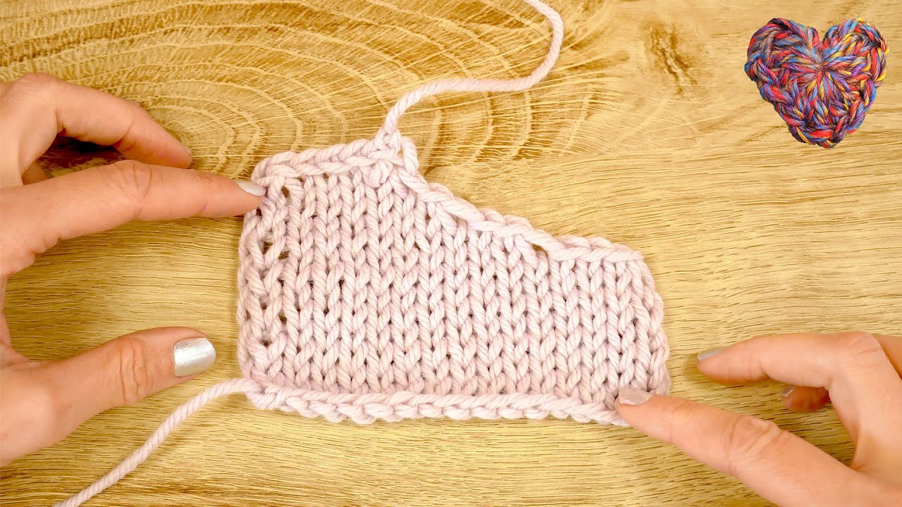 Schöner Hals- und Armausschnitt durch stufenloses Abketten | Stricken für Anfänger