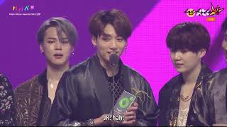 [INDO SUB] 181201 2018 MMA Artist of The Year - BTS