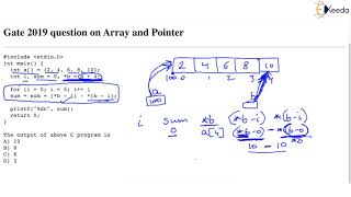 Celebrity GATE 2019 Question on Array and Pointers Part-2 | GATE | COMPUTER SCIENCE ENGINEERING Net Worth