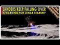 NASA probe trips and falls!  Will SpaceX face the same problems as Intuitive Machines and Japan?