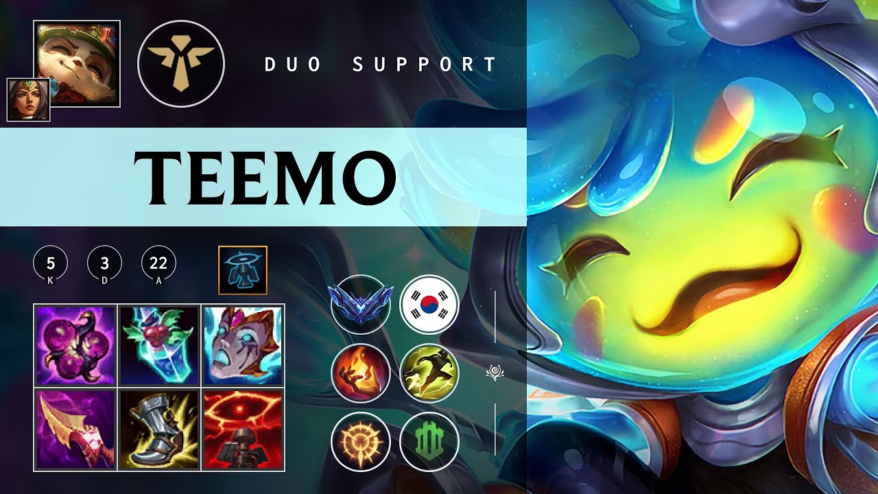 Teemo Support vs Nautilus - KR Diamond Patch 26.02