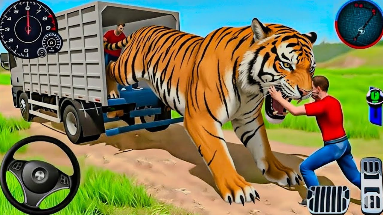 Giant Tiger vs Truck! 🐯🚛 | Animal Transport Challenge Simulator 
