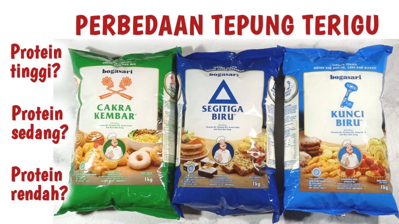 Perbedaan Tepung Terigu Protein Tinggi dan Rendah