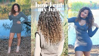 How to Cut Your Own Hair in Layers | Chicks with Curls