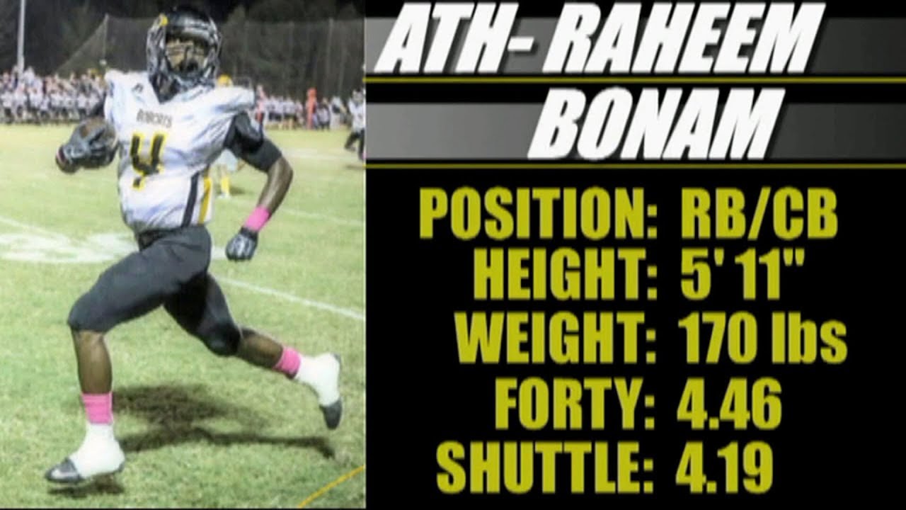 2018 Street Light Recruiting TRANSFERRB/DB Raheem Bonam (5' 11” 175