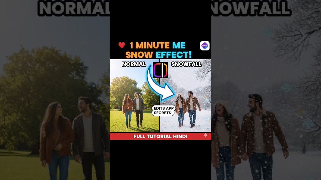 How To Create Snowfall Effects In Edits App