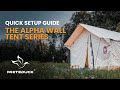 Quick setup guide  alpha wall tent series  white duck outdoors