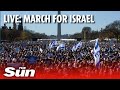 March For Israel Supporters Of Israel Rally In Washington DC 