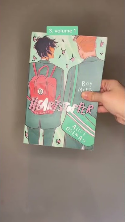 ranking the heartstopper graphic novels from worst to best #heartstopper #booktube #shorts #netflix