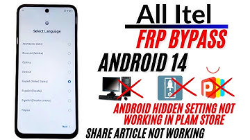 All Itel Android 14 : GOOGLE/FRP BYPASS Without Pc - No Android Hidden Setting - Setting Not Opening