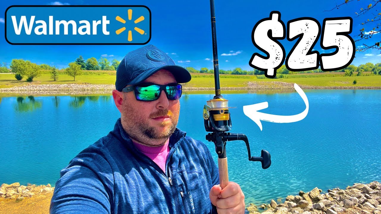 Fishing On A Budget W Walmart Rod And Reel Combo Youtube