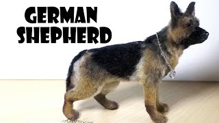 Miniature German Shepherd - Polymer Clay Tutorial