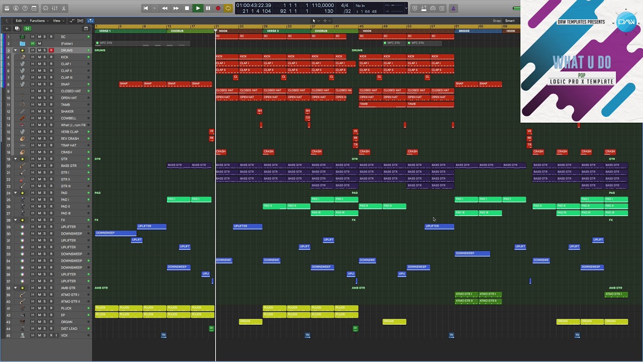 What U Do Logic Pro X Template - YouTube