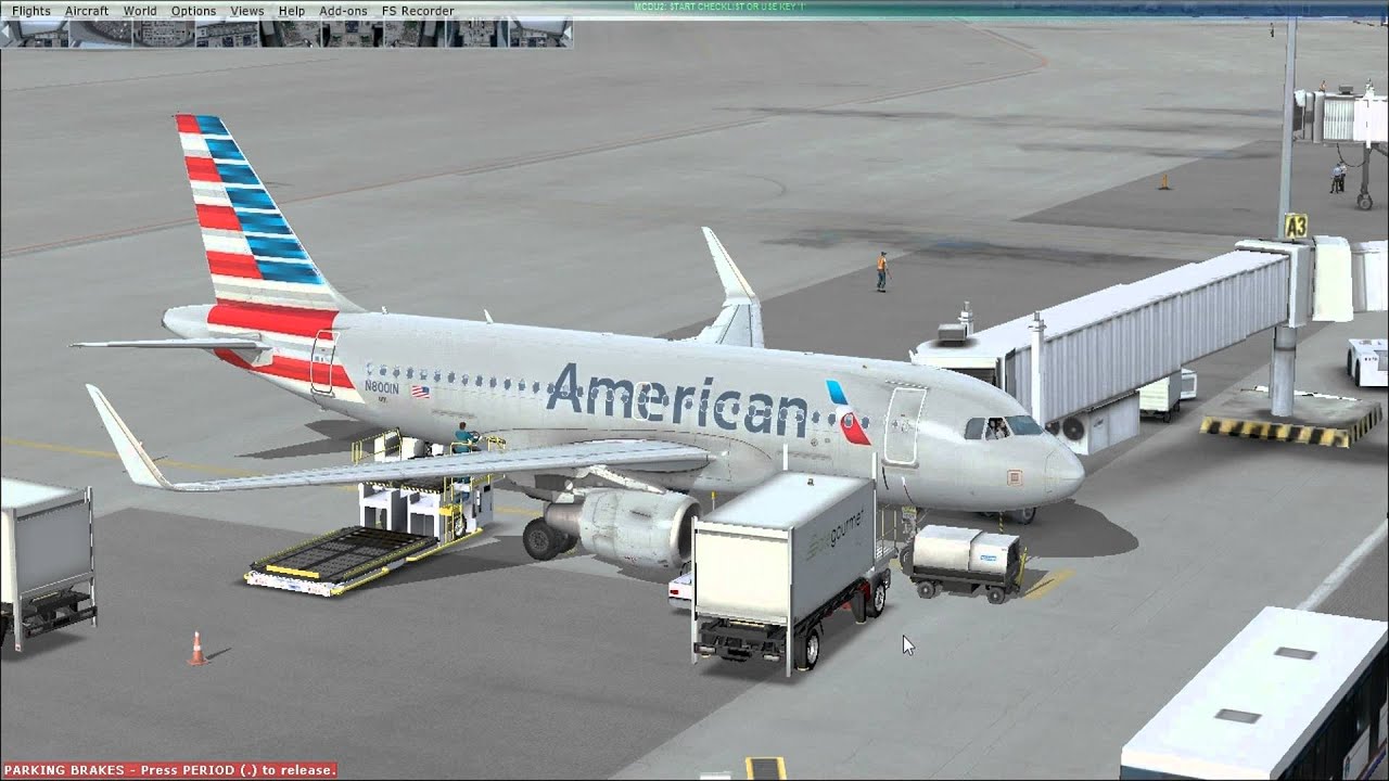 FSX AEROSOFT AIRBUS American Airline Take Off Princess Juliana St. Mateen