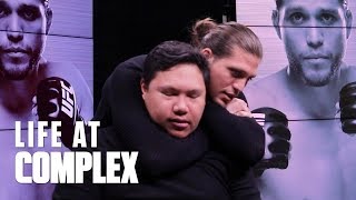 GETTING CHOKED OUT BY UFC FIGHTER BRIAN ORTEGA! | #LIFEATCOMPLEX