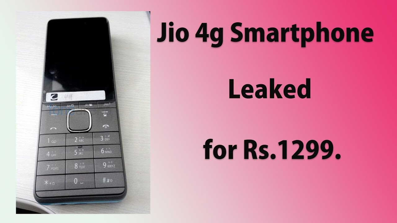 Jio Volte Phone for rs.1299 - "Leaked"
