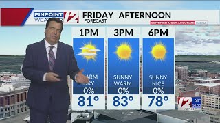 WPRI 12 Weather Forecast 5/23/24  Summer Warmth Friday