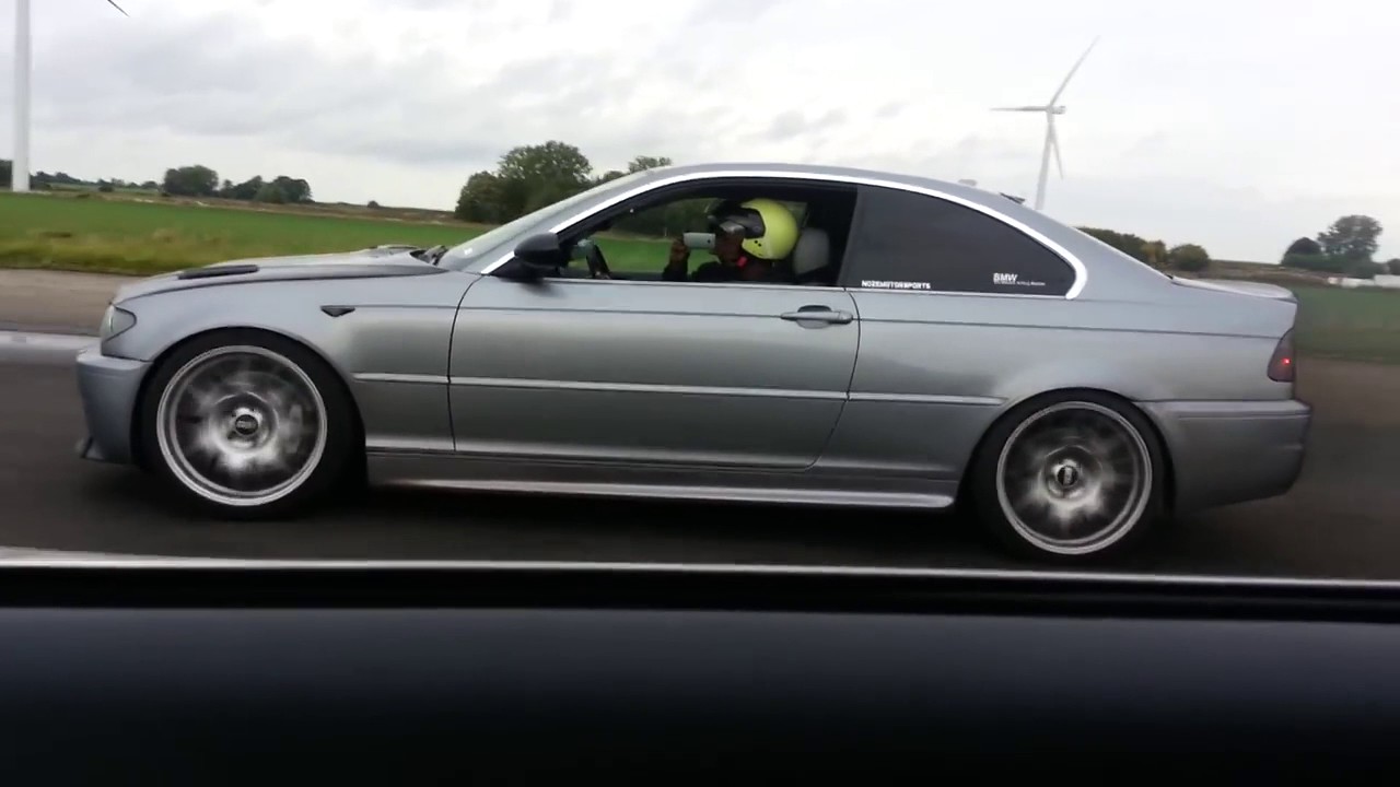BMW 335D E92 400hp VS E46 330D race - YouTube