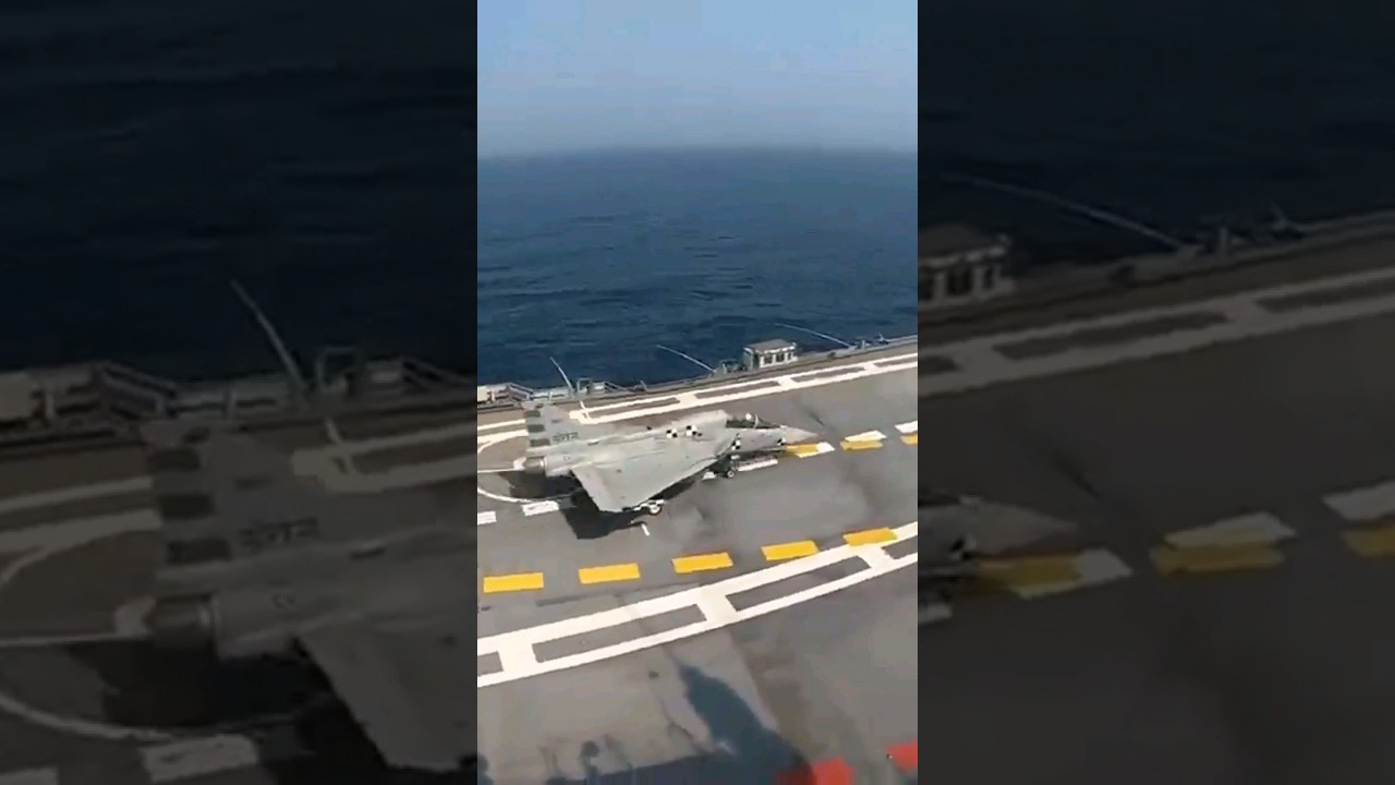 Indian-made fighter (LCA Navy) made a maiden landing on an Indian-made aircraft carrier INS Vikrant