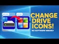 Change Drive Icons Like a Pro 🔥 | Windows 11/10 Custom Drive Icon Tutorial (Registry Editor Method)