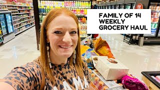FAMILY OF 14 WEEKLY GROCERY HAUL