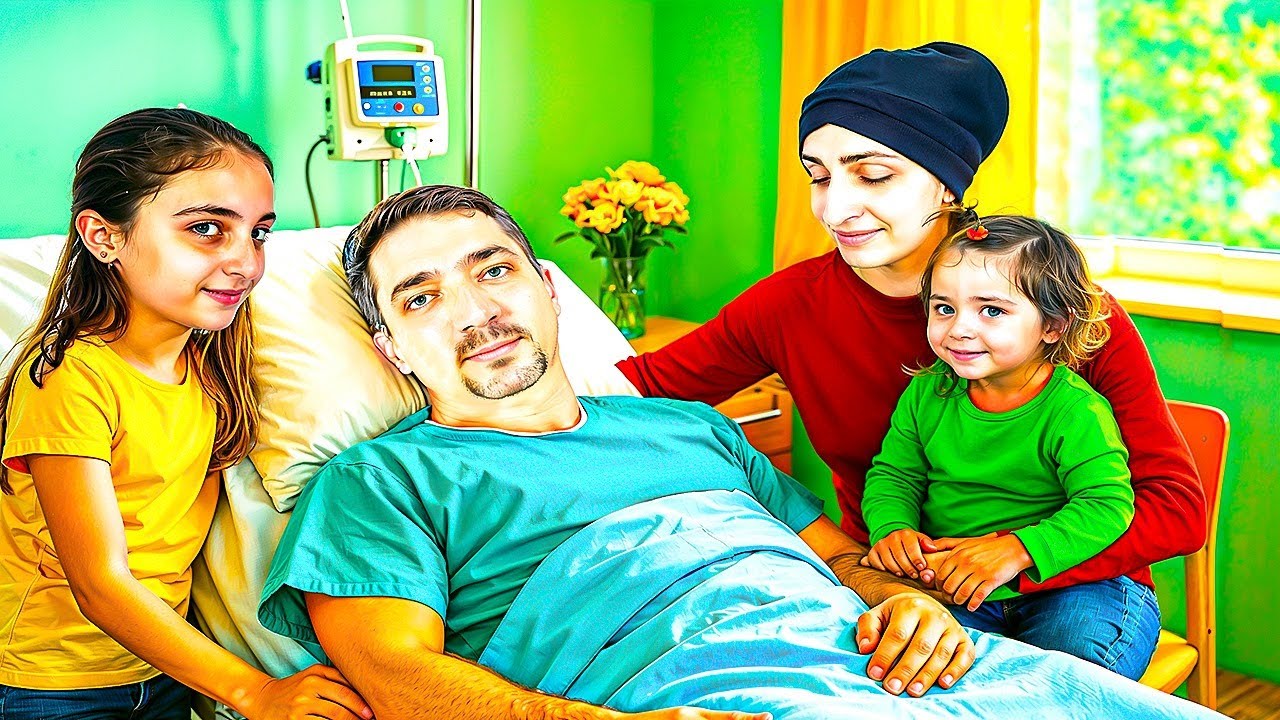 أصعب يوم لعيلتنا 💔 سارة وبيبي زوزو أول مرة يشوفوا بابا بالمشفى!