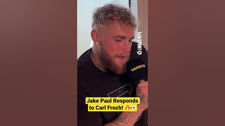 Jake Paul Responds to Carl Froch! 🔥👀