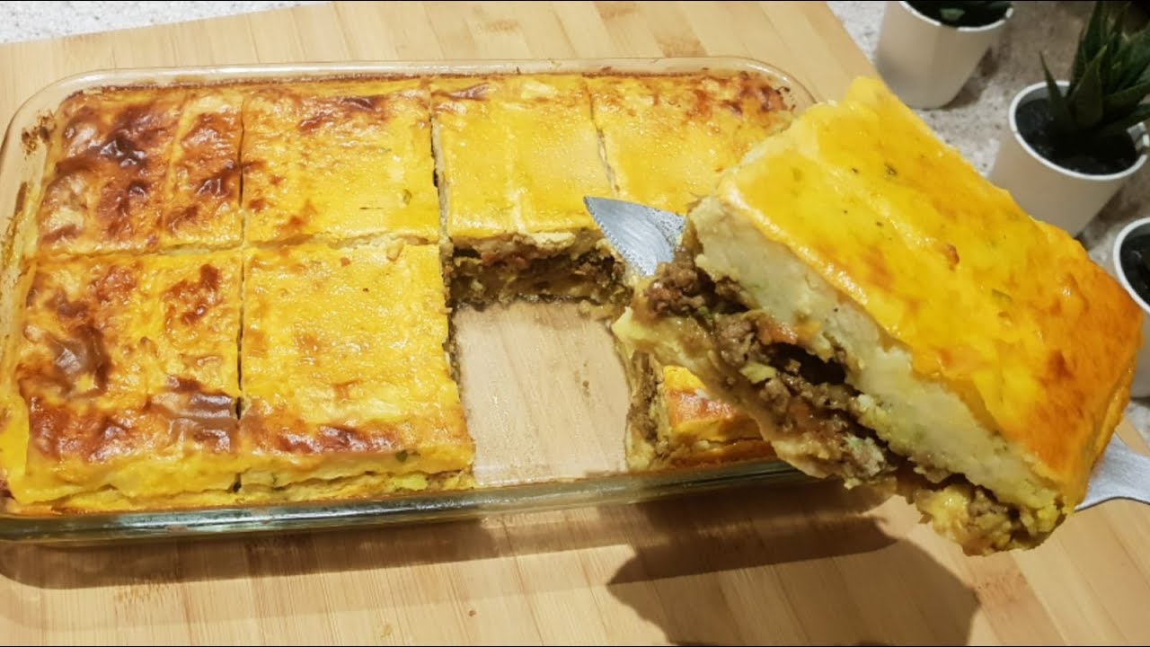 فطيرة البطاطس محشوة و بصلصة على الوجه أسرع وألذ أكلة  / وجبة عشاء في دقائق