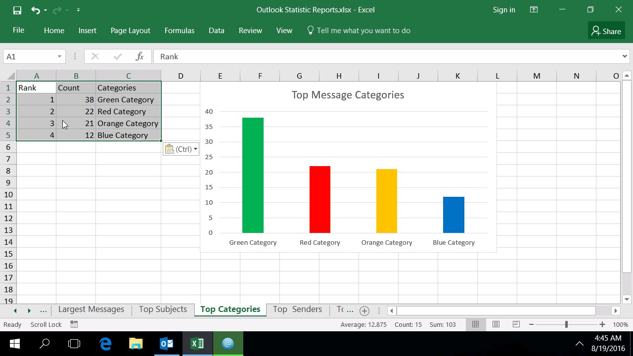 report-on-most-frequently-used-outlook-categories-youtube