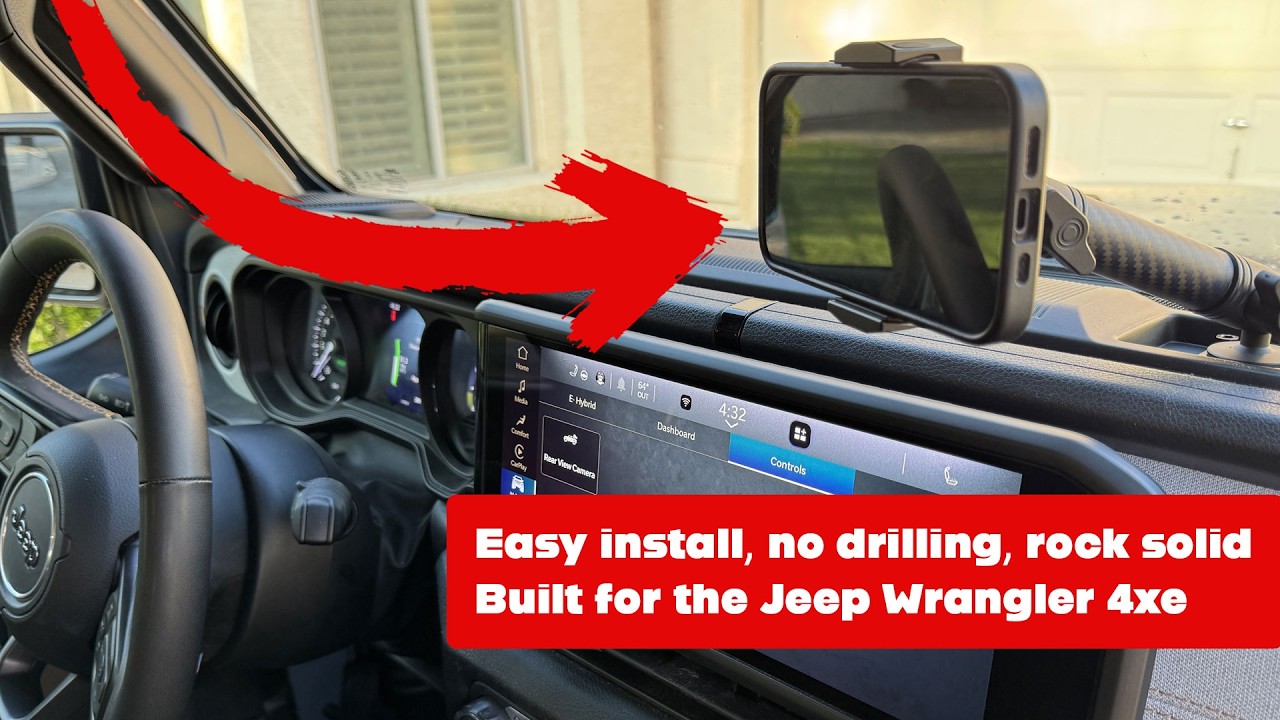 Лучший держатель для телефона для Jeep Wrangler? | Установка и обзор держателя для телефона Bulle...